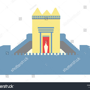 -jerusalem-temple-illustrated-vector-icon בית המקדש 1580614927